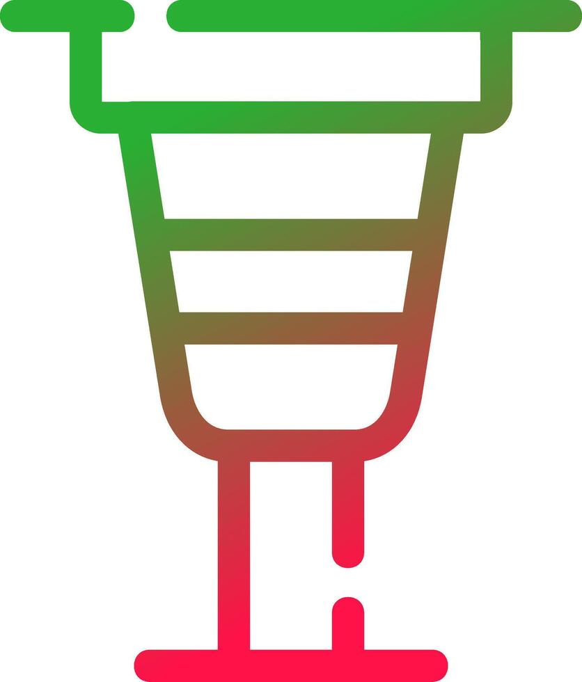 kreatives Icon-Design mit Zapfenbein vektor