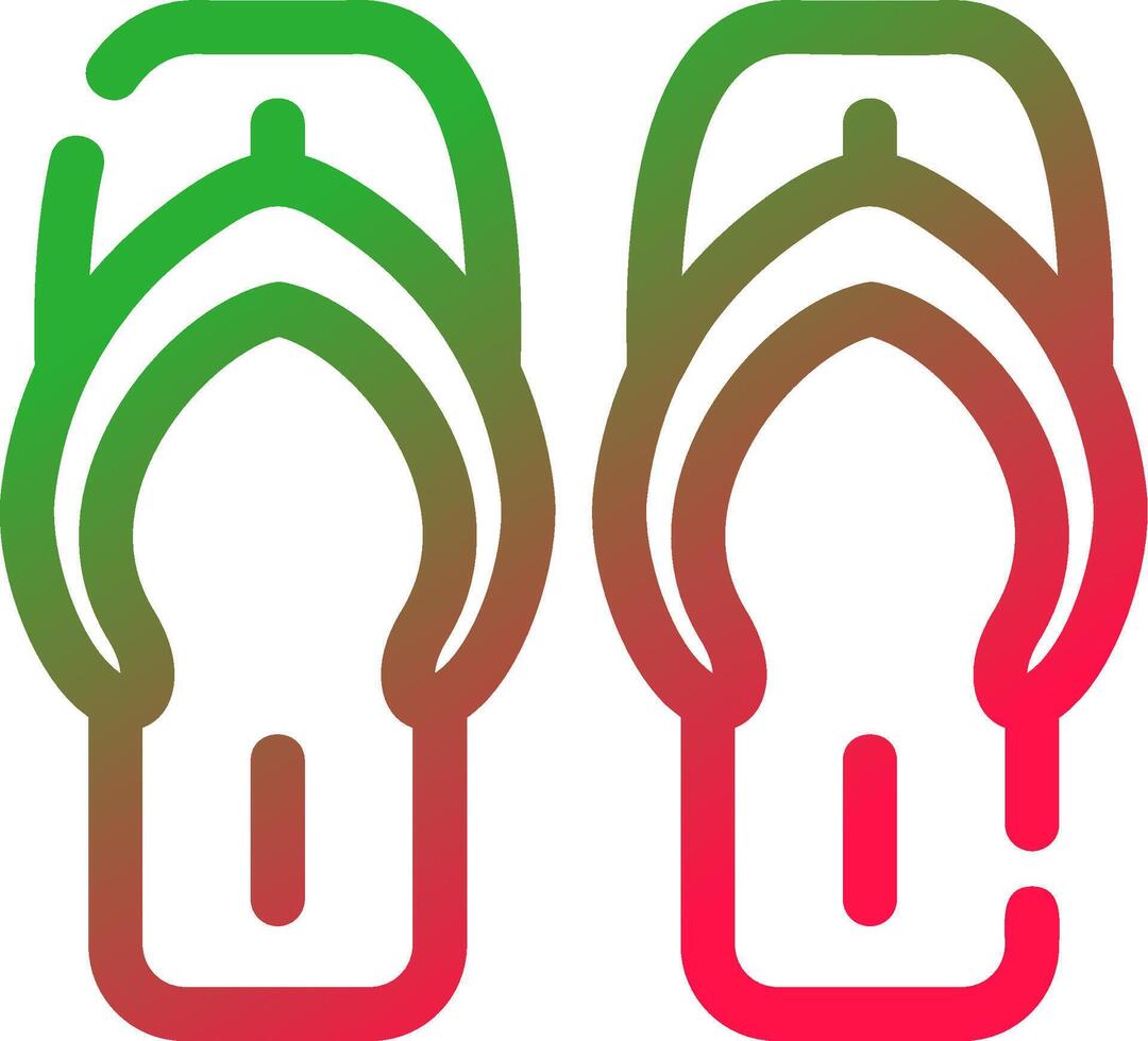 Flip-Flops kreatives Icon-Design vektor