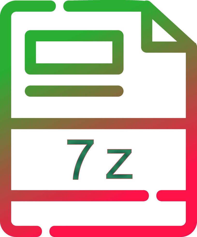 7z kreativ ikon design vektor