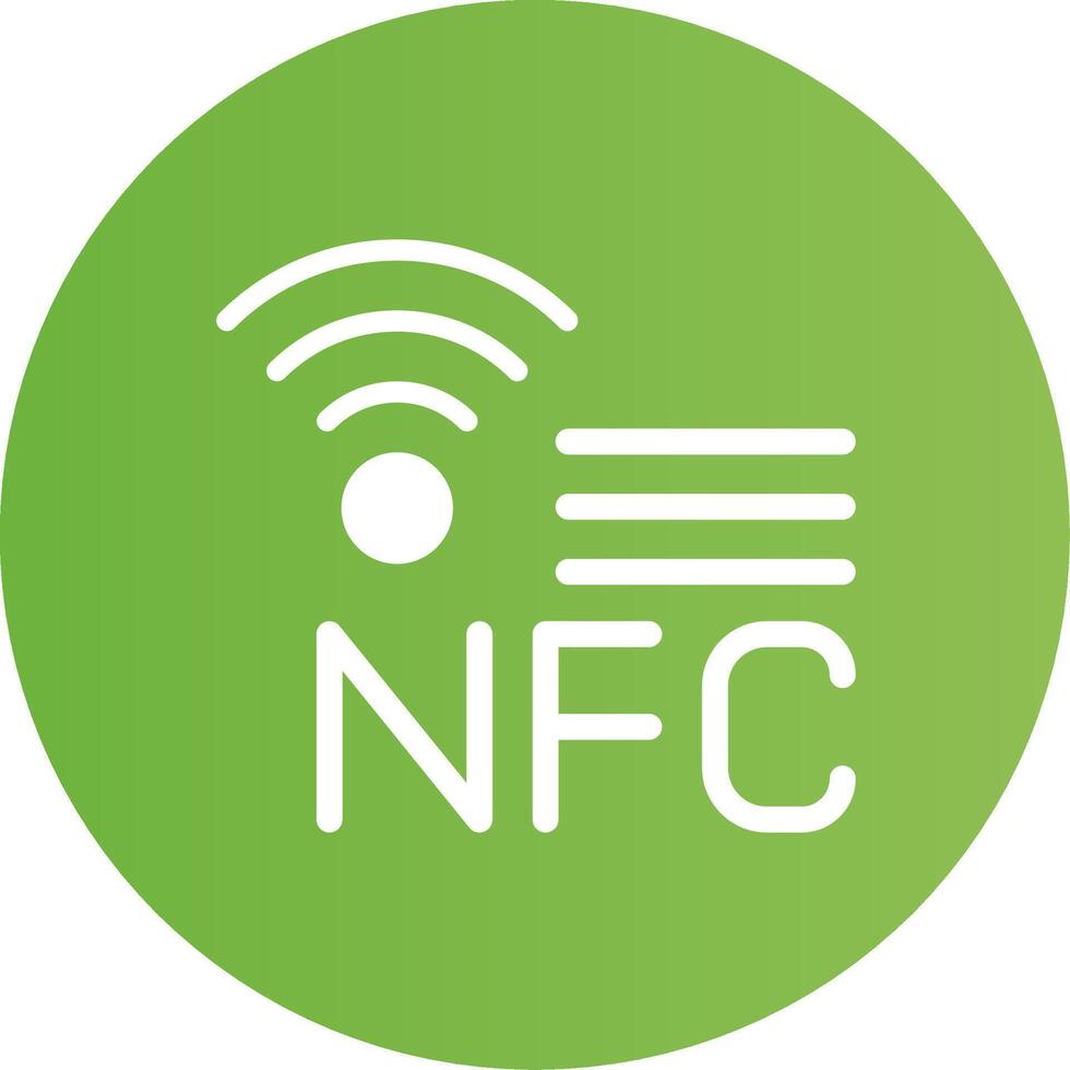 nfc kreativ ikon design vektor