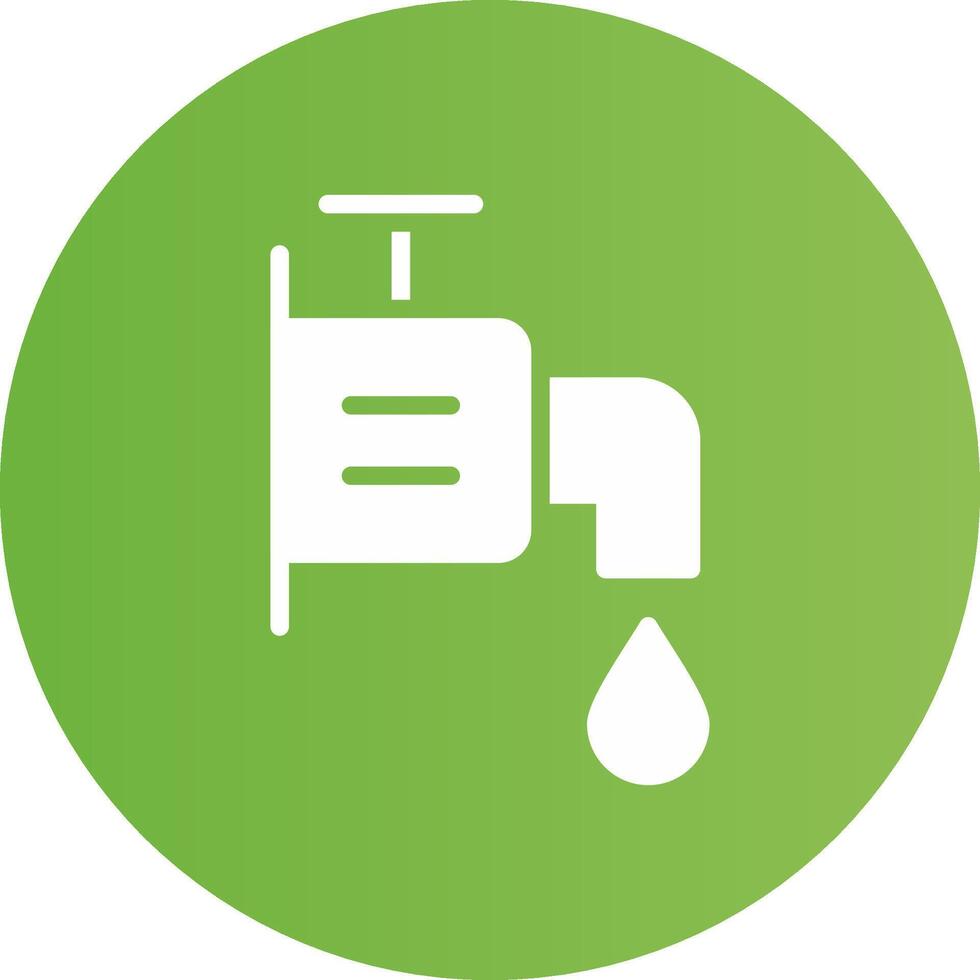 Wasserhahn kreatives Icon-Design vektor