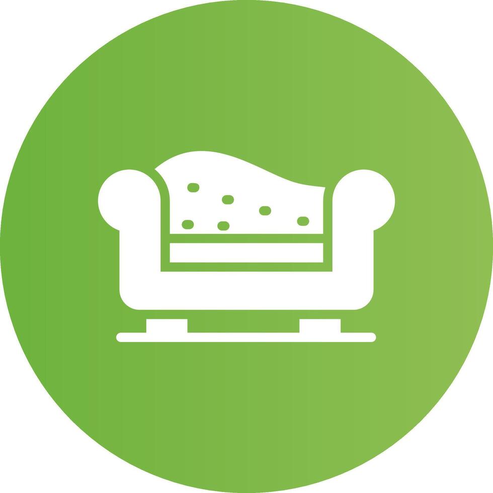 Chaiselongue kreatives Icon-Design vektor