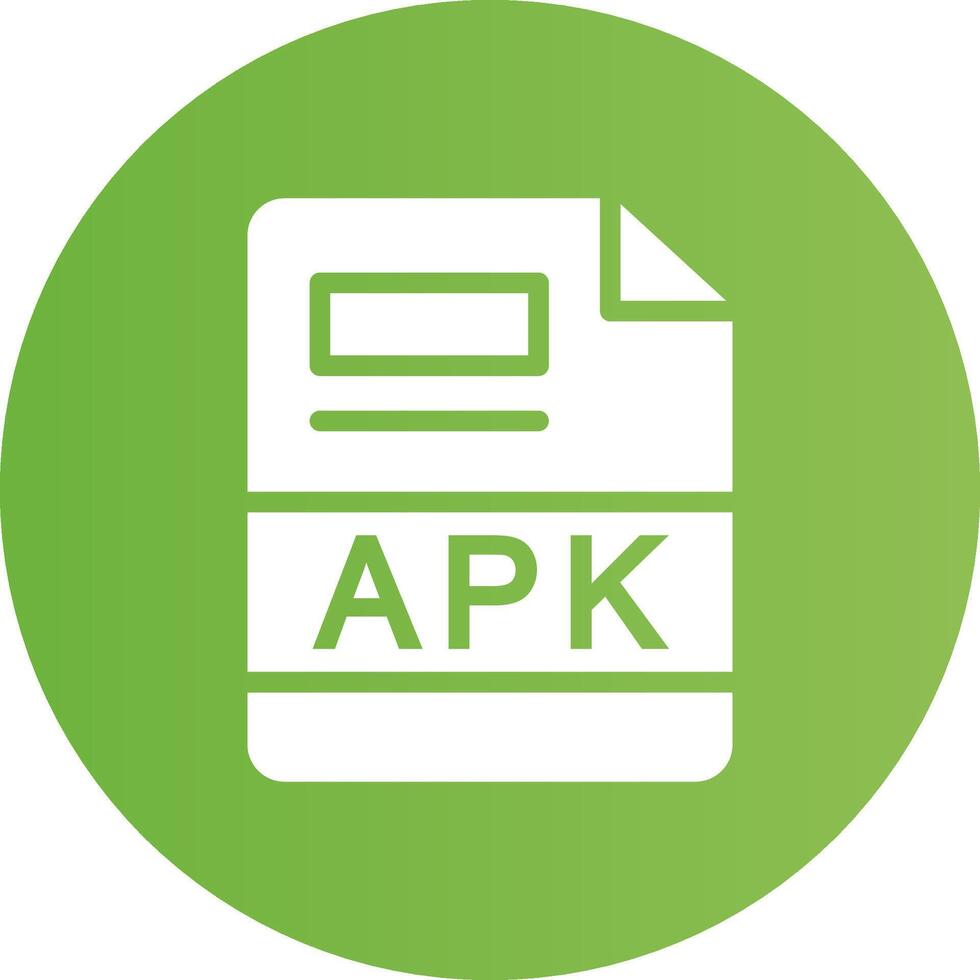 apk kreativ Symbol Design vektor