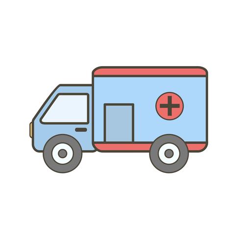 Vektor-Krankenwagen-Symbol vektor