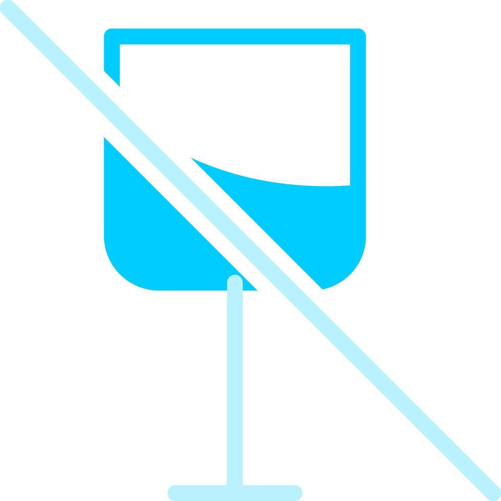 Nein Wein kreativ Symbol Design vektor