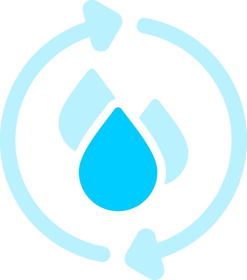 Wasser recyceln kreativ Symbol Design vektor