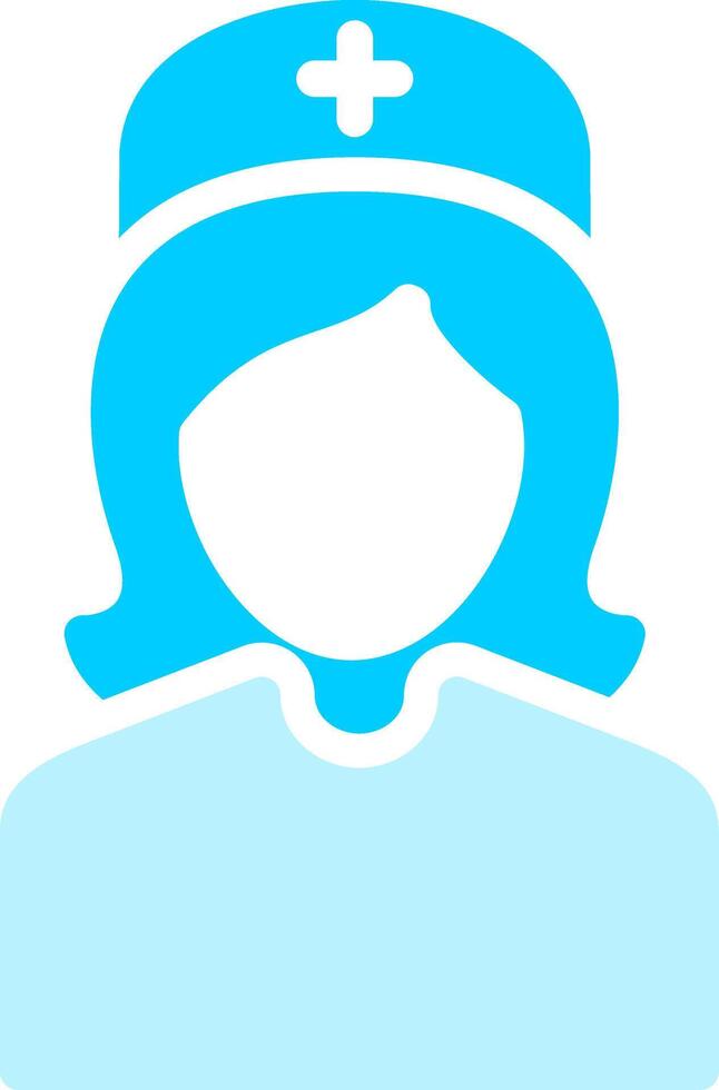 Krankenschwester kreatives Icon-Design vektor