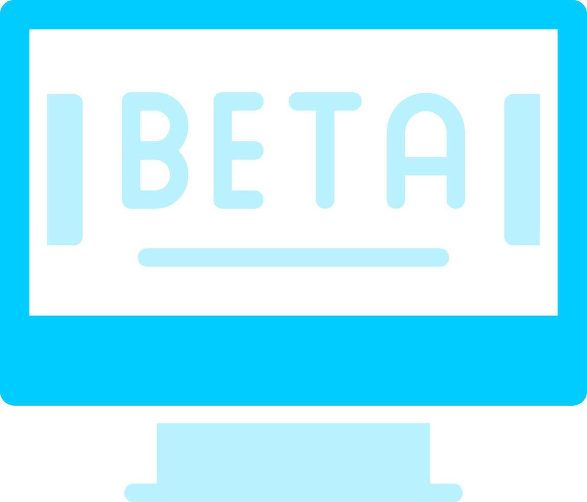 Beta kreativ Symbol Design vektor