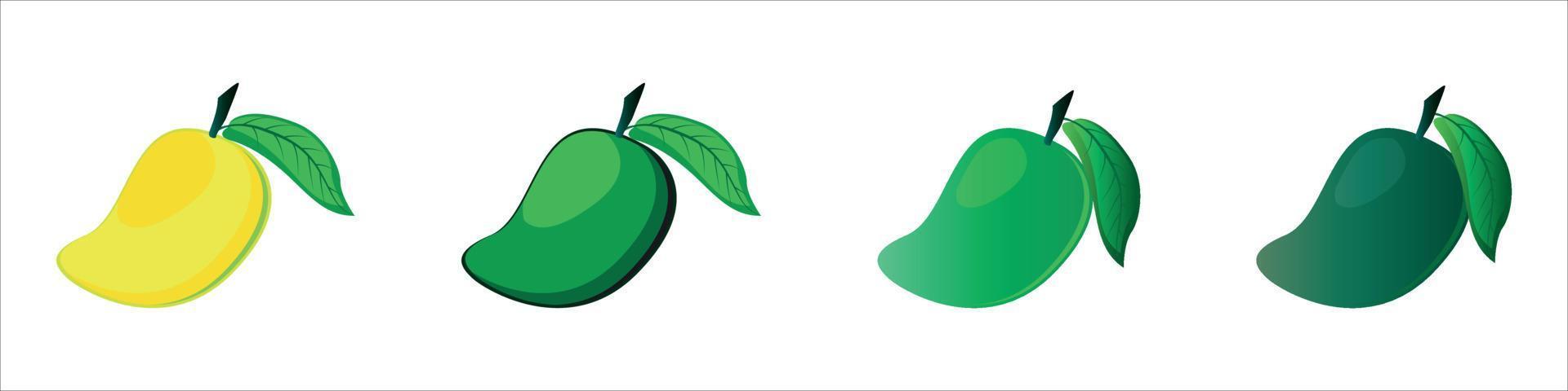 3d illustration mango frukt vektor