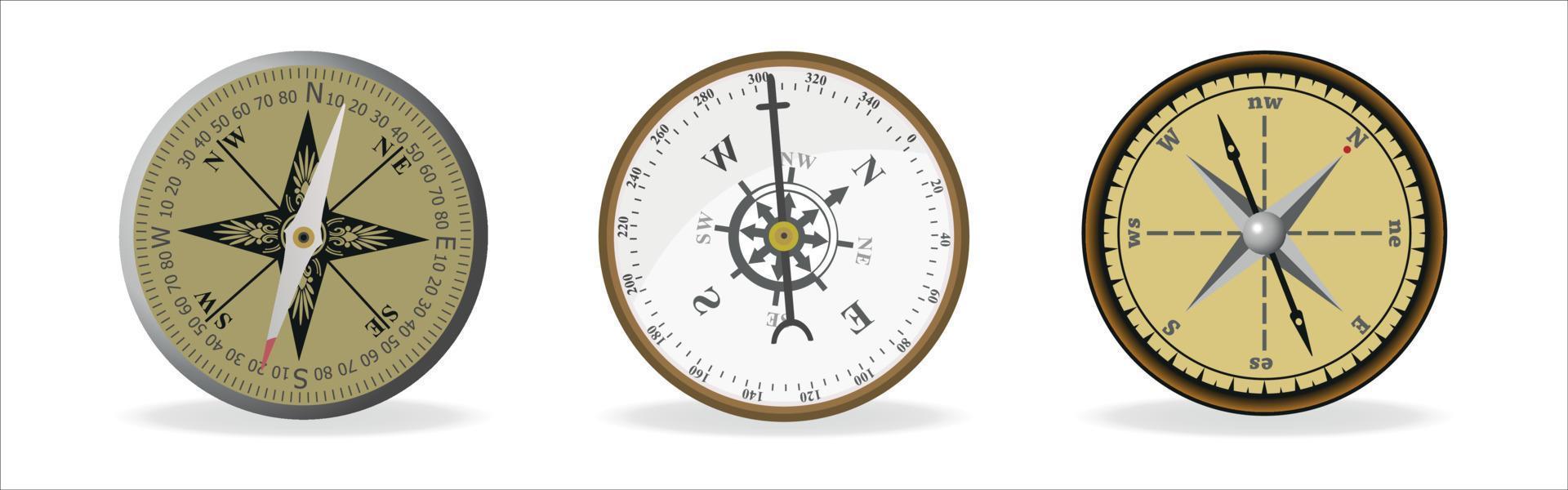 vektor kompass ikoner