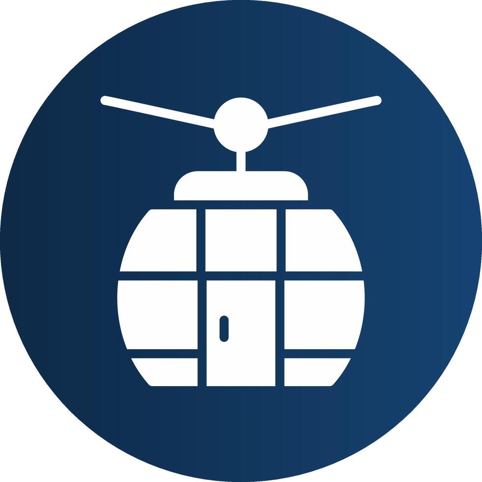 Seilbahn kreatives Icon-Design vektor