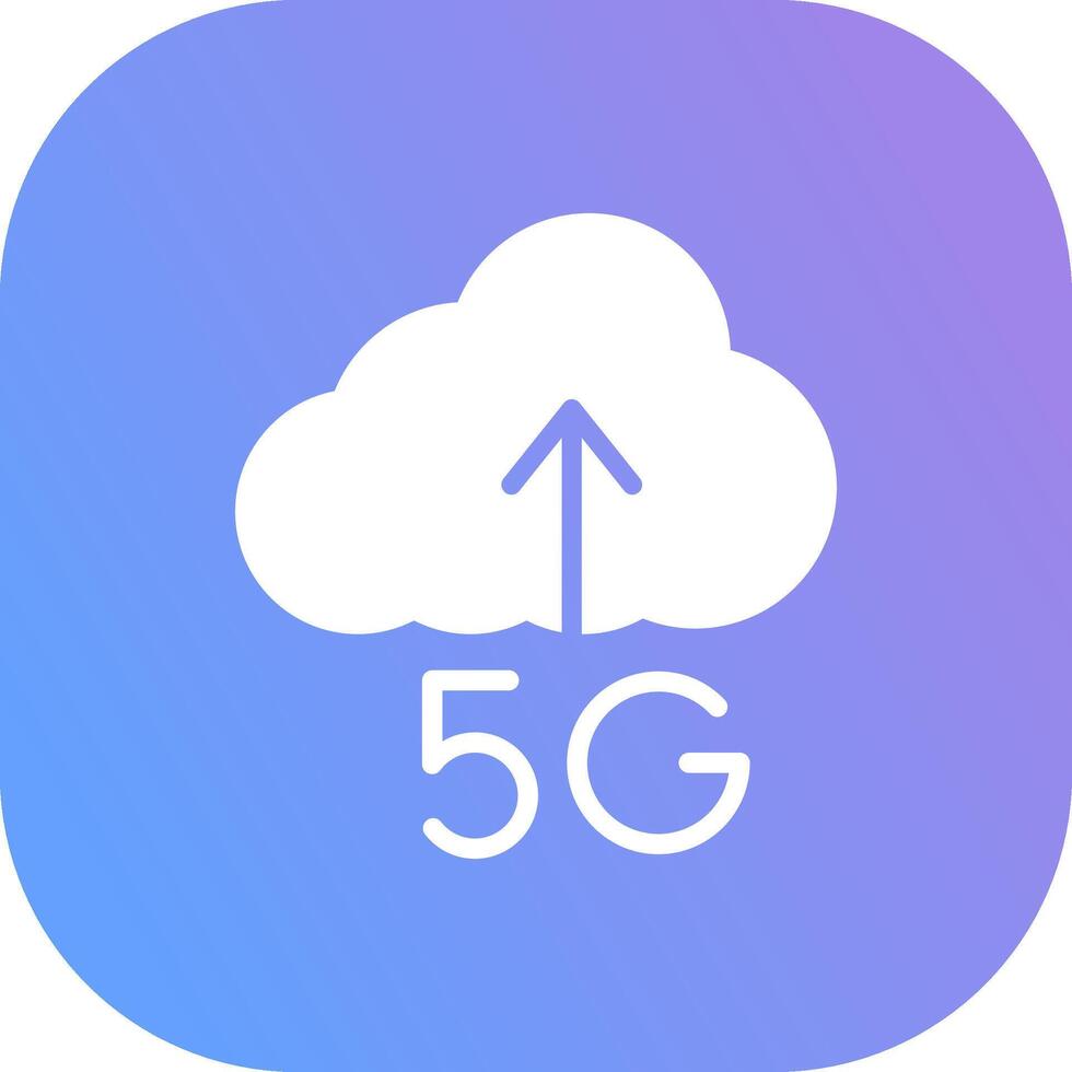 5g ladda upp kreativ ikon design vektor