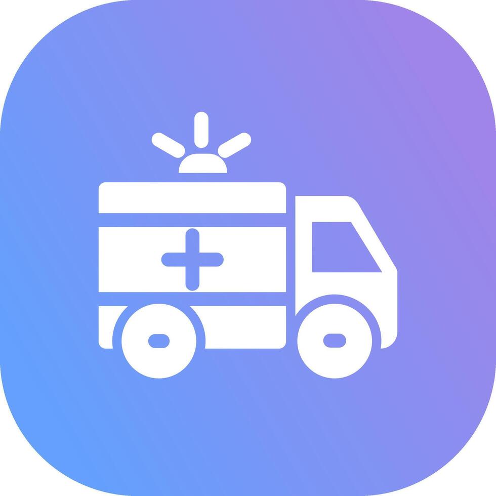 ambulans kreativ ikon design vektor