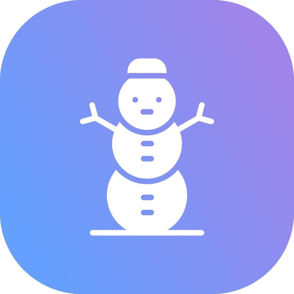 Schneemann kreatives Icon-Design vektor