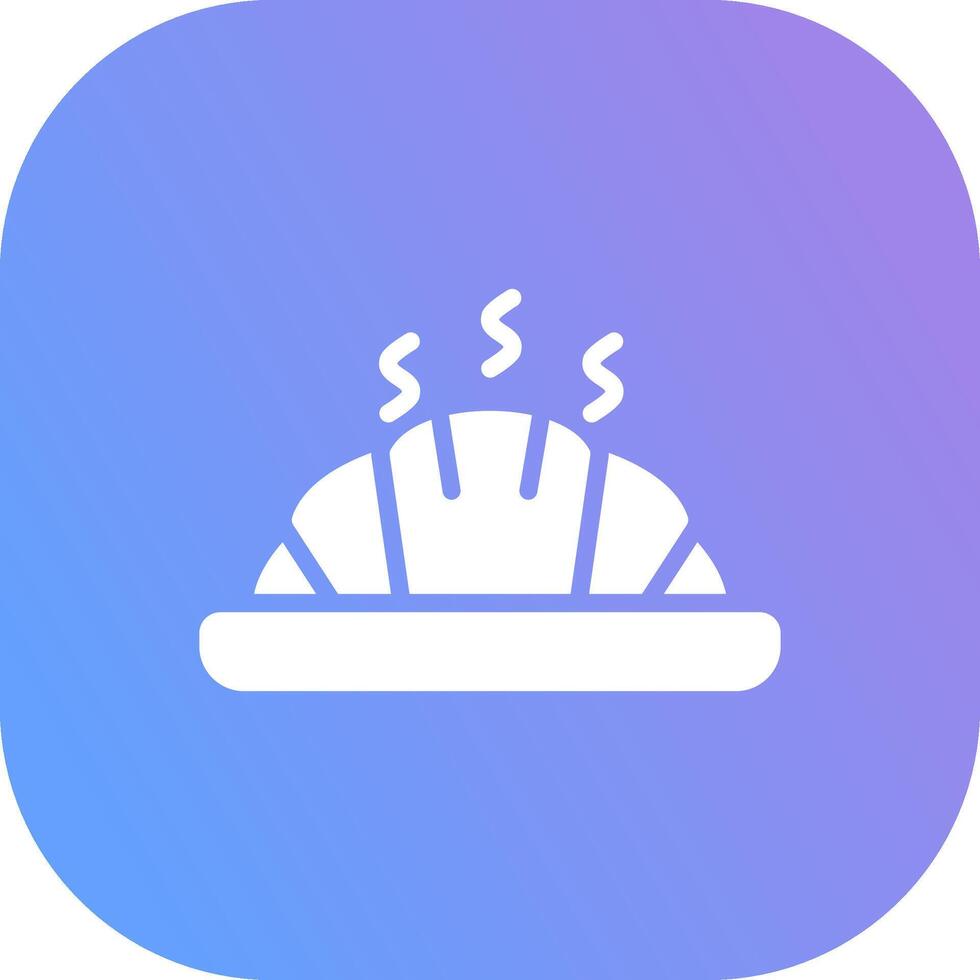 Croissant kreatives Icon-Design vektor