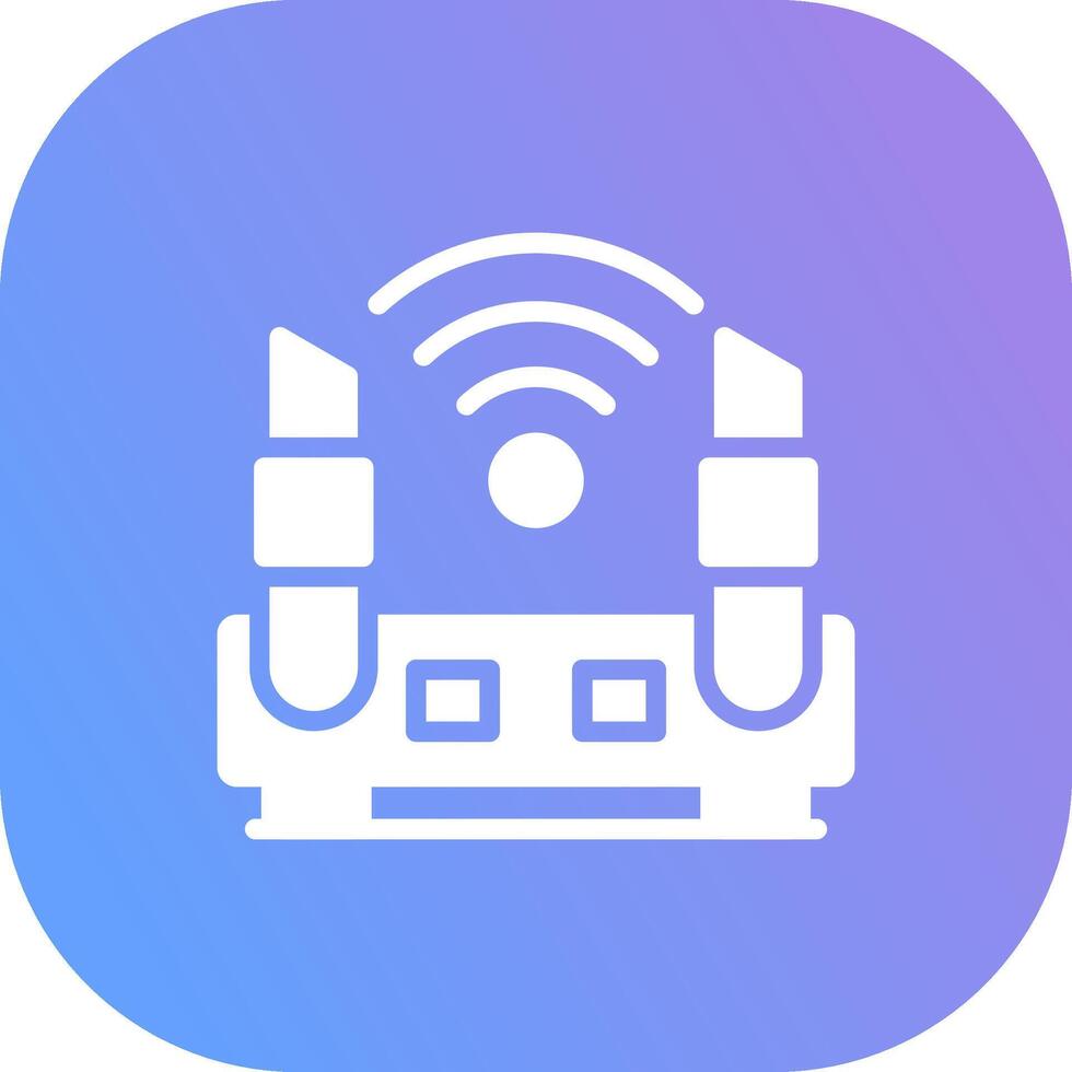 WLAN-Router kreatives Icon-Design vektor