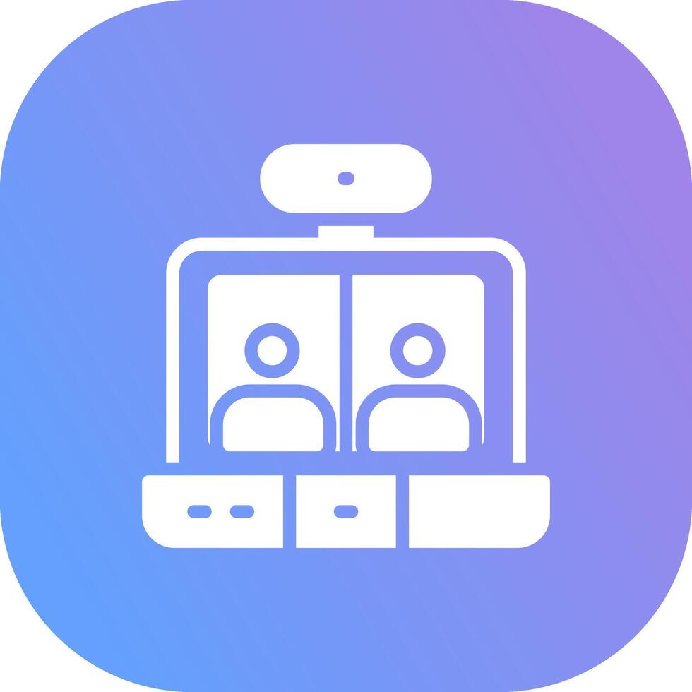kreatives Icon-Design für Videokonferenzen vektor