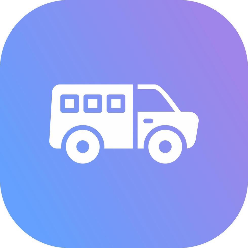 minibuss kreativ ikon design vektor