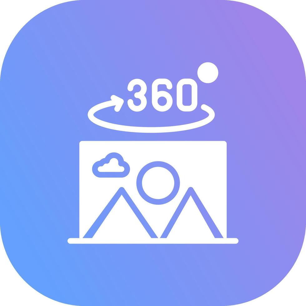 360 Grad Foto kreativ Symbol Design vektor