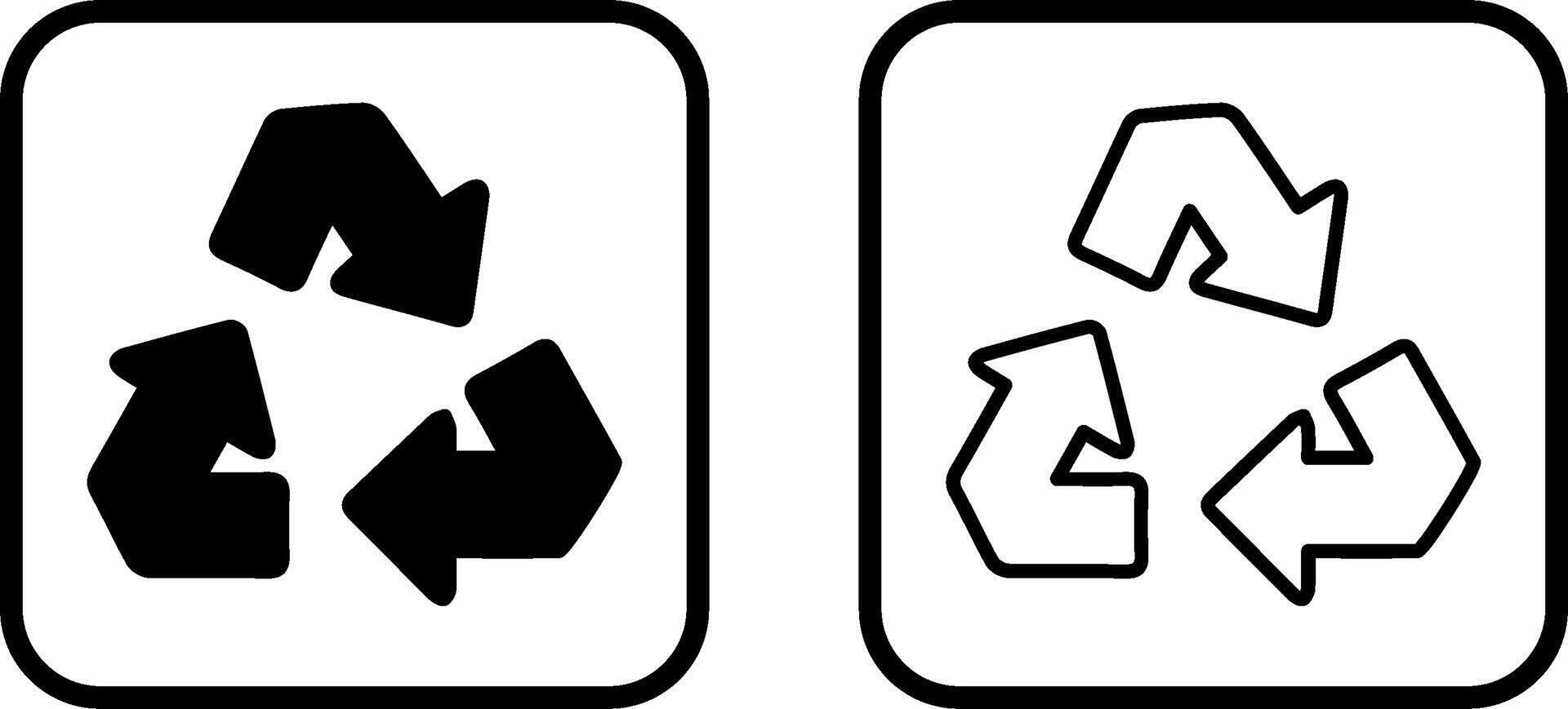 Pfeil-Vektor-Symbol recyceln vektor