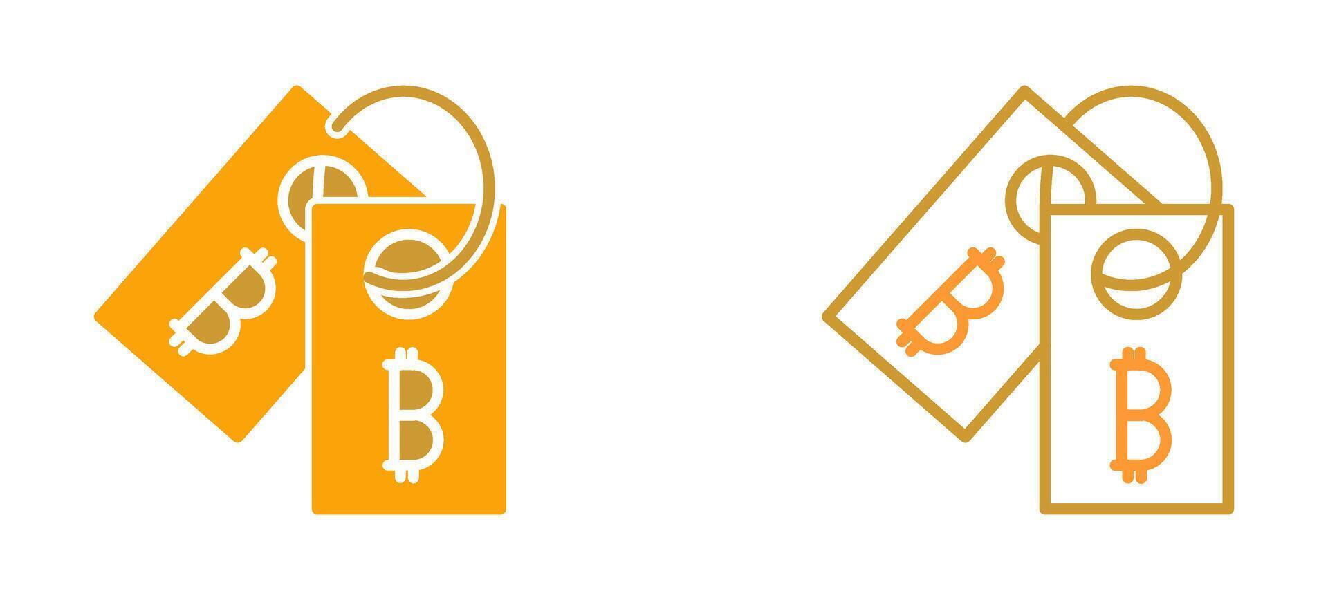 bitcoin märka märka vektor ikon