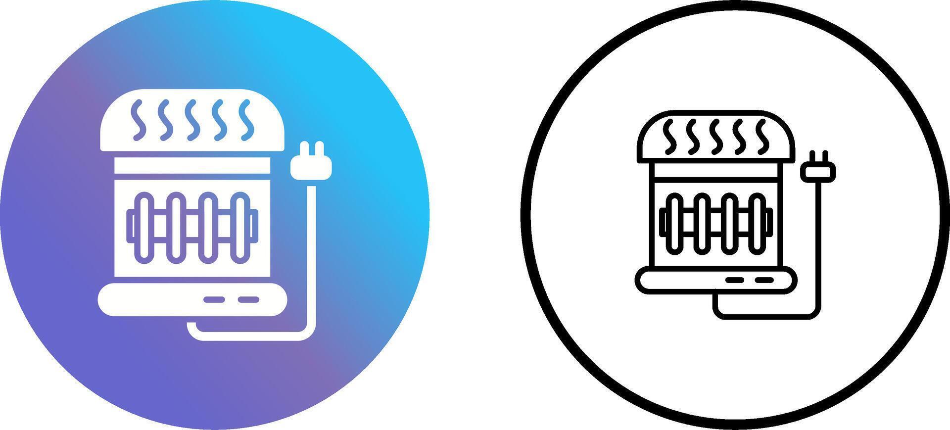 Vektorsymbol für elektrische Heizung vektor