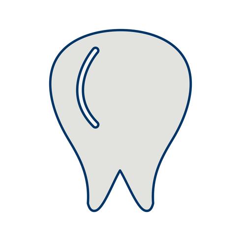 Vektor-Zahn-Symbol vektor