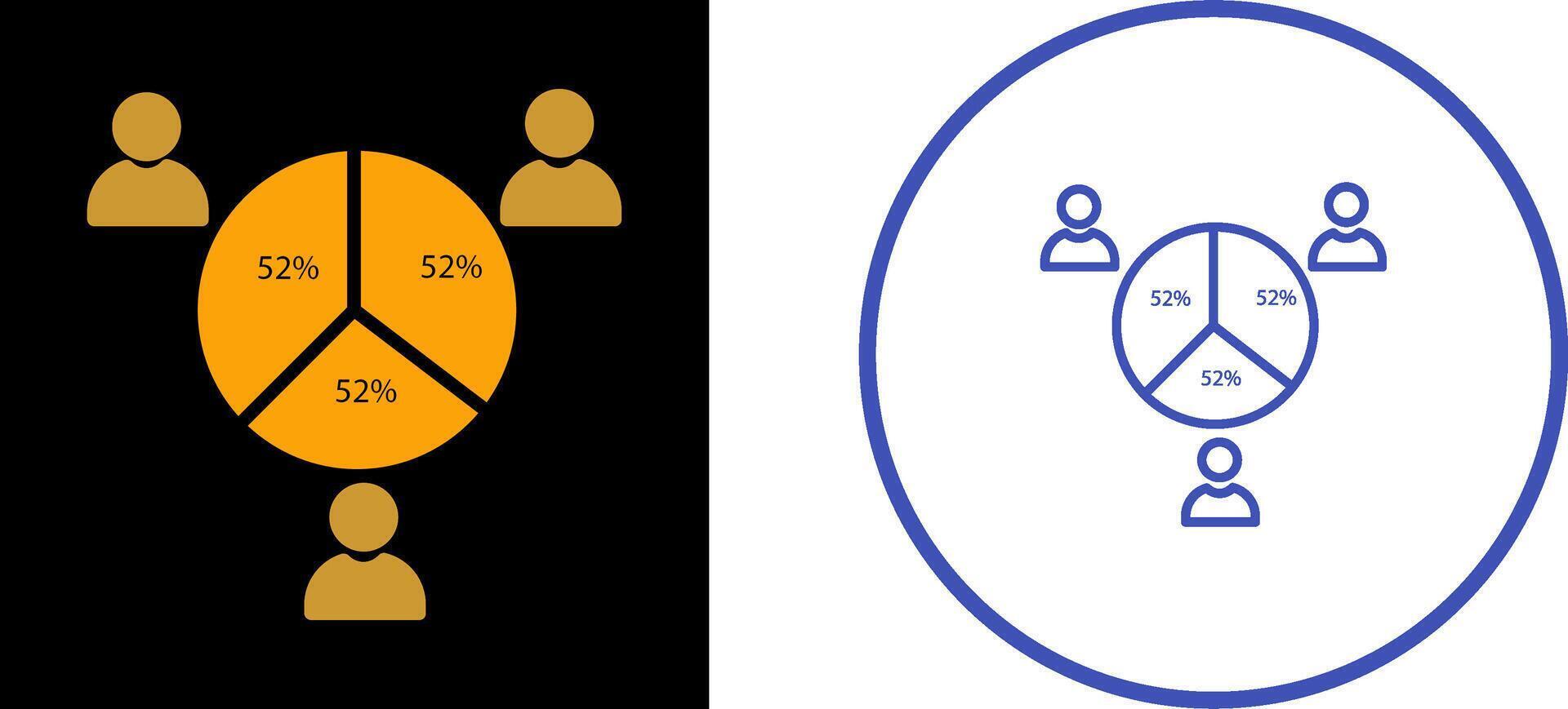 Vektorsymbol für Kandidatenstatistiken vektor