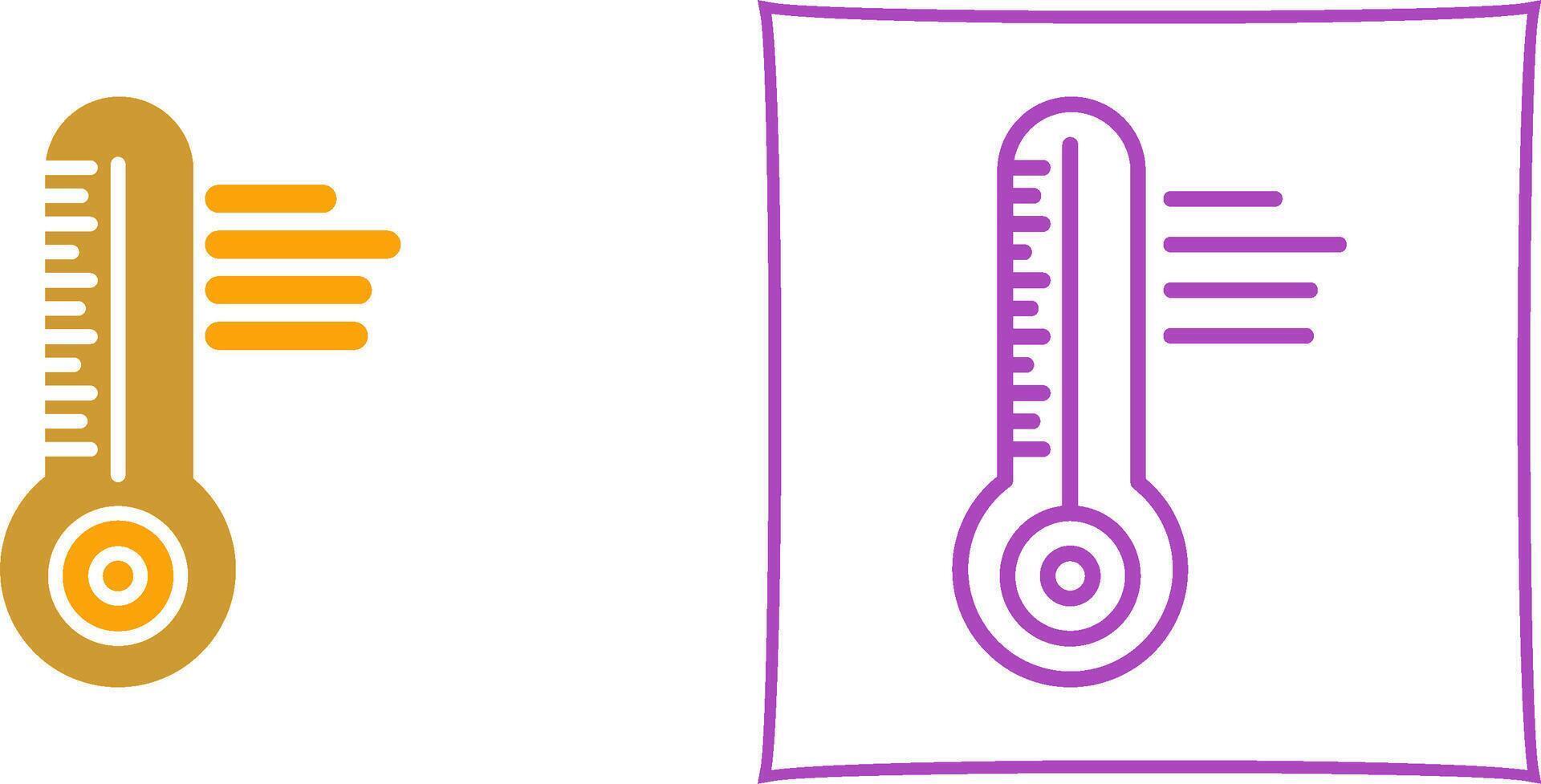 Symbol für Temperaturvektor vektor