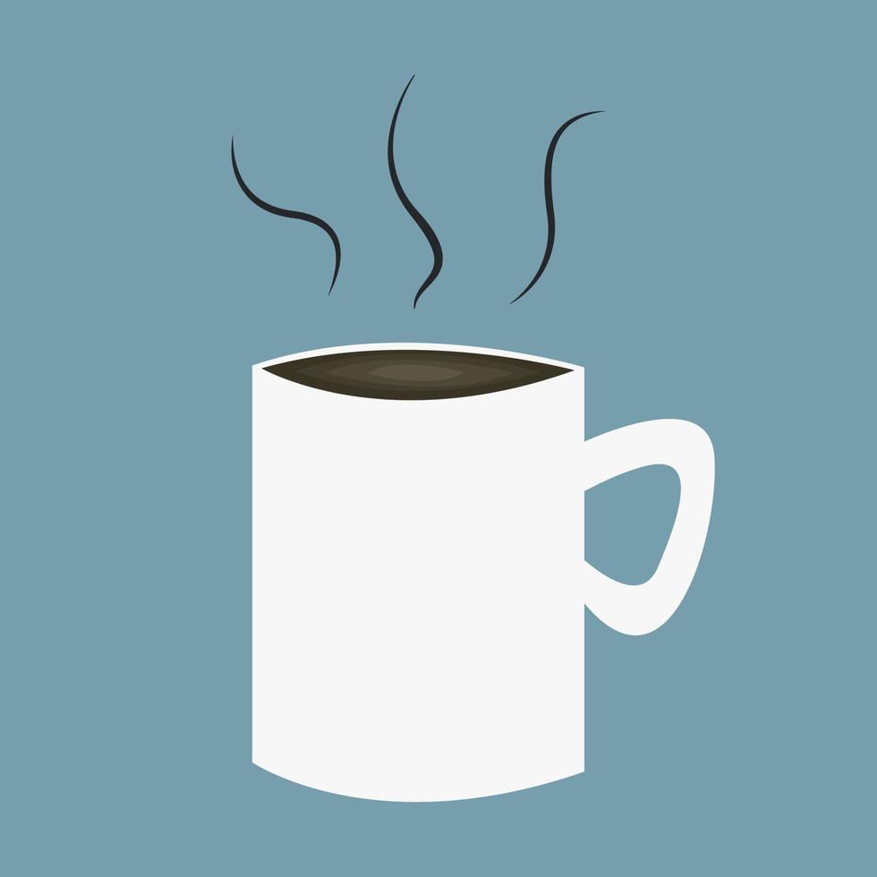 illustration kopp kaffe eller te varm choklad mjölk vektor