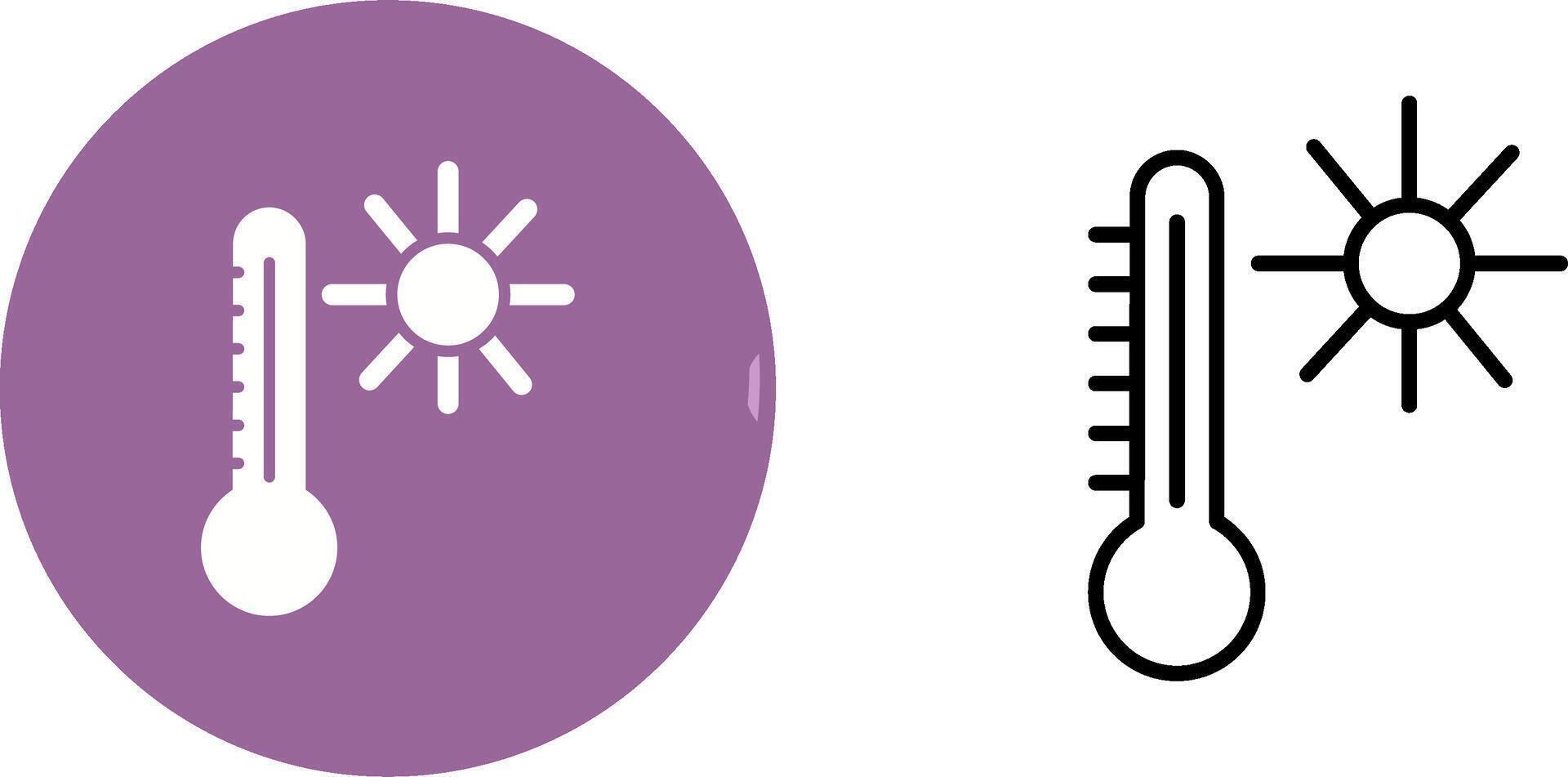 temperatur vektor ikon