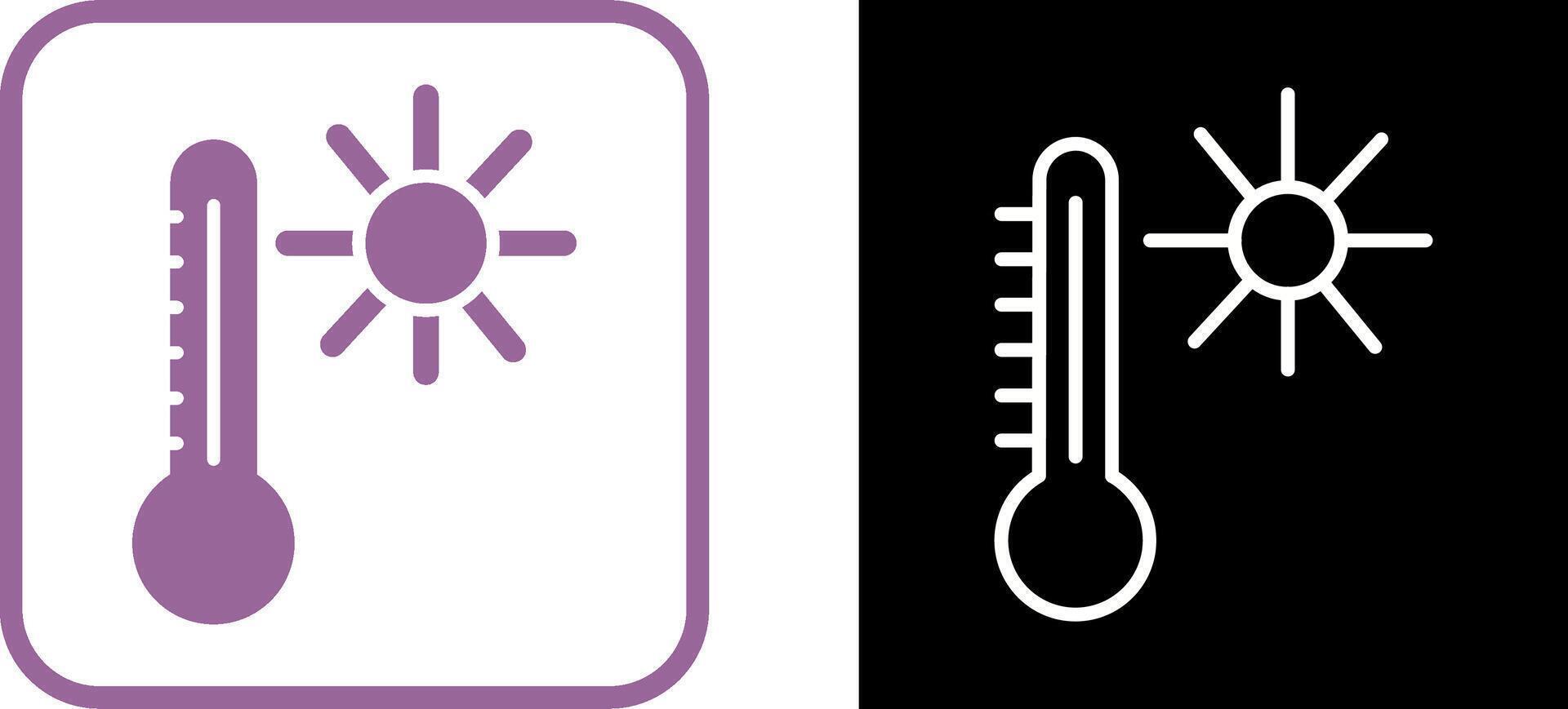 temperatur vektor ikon