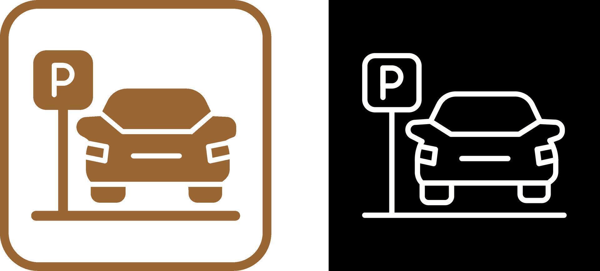 Parkplatz-Vektor-Symbol vektor