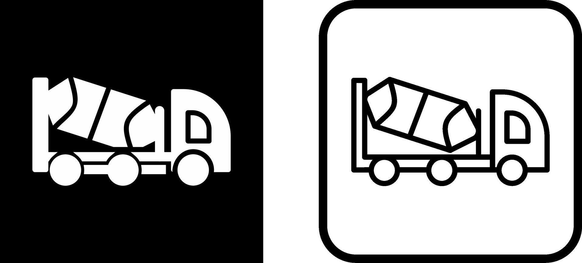 Zement-LKW-Vektor-Symbol vektor