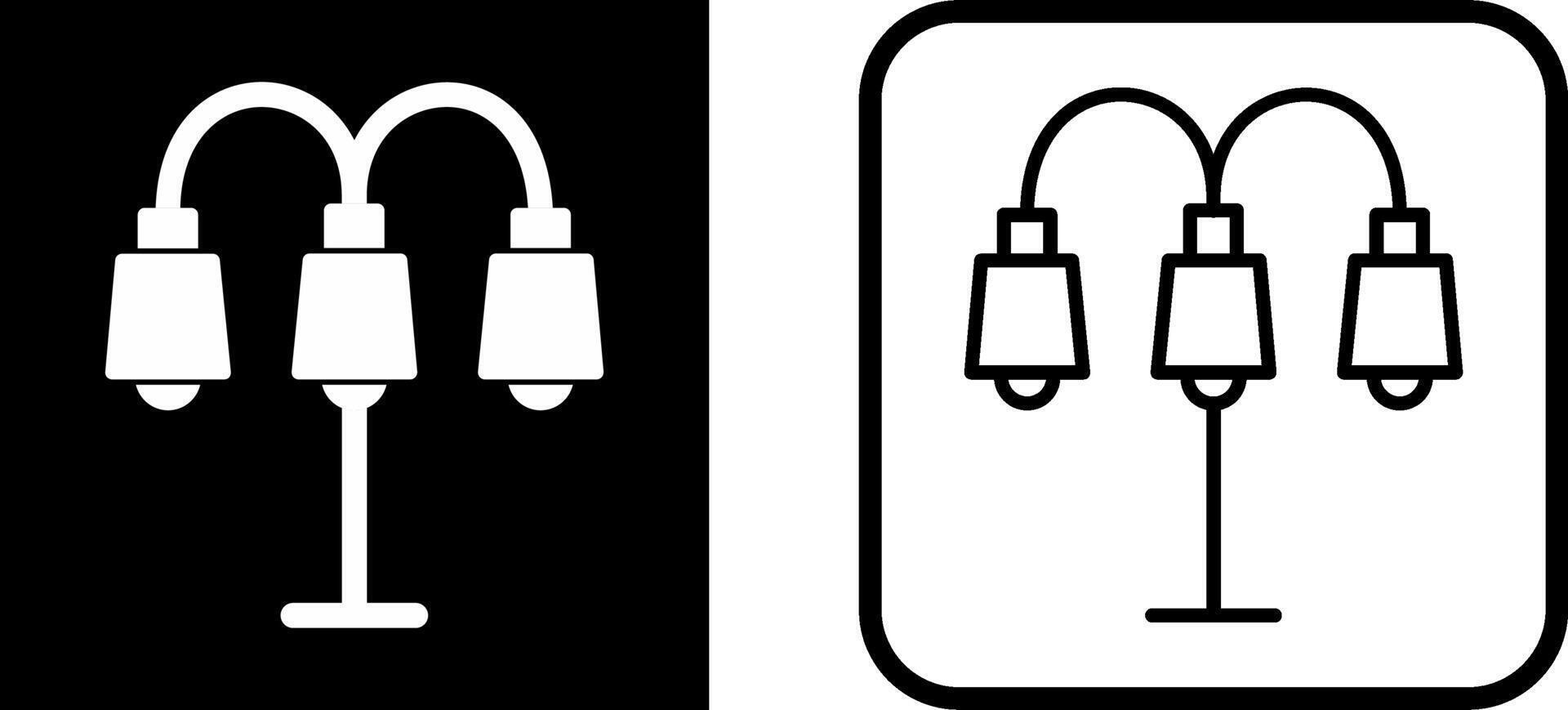 Lampe mit Standvektorsymbol vektor