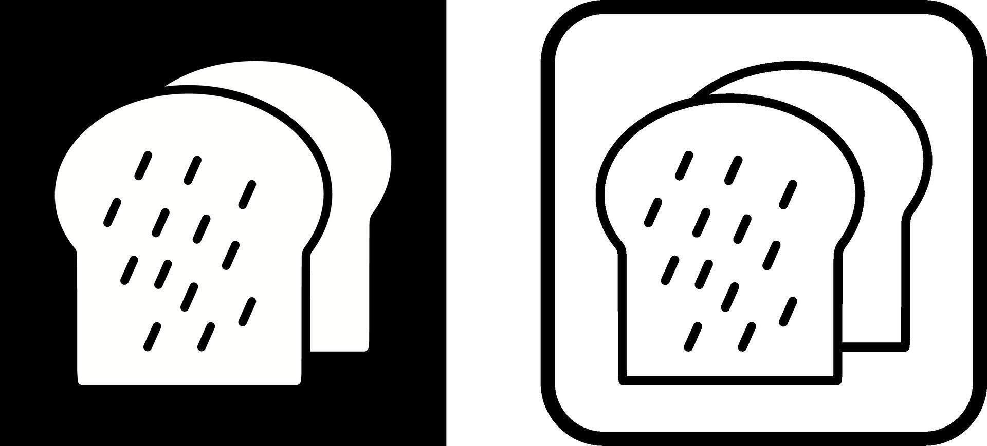 Toast-Vektor-Symbol vektor