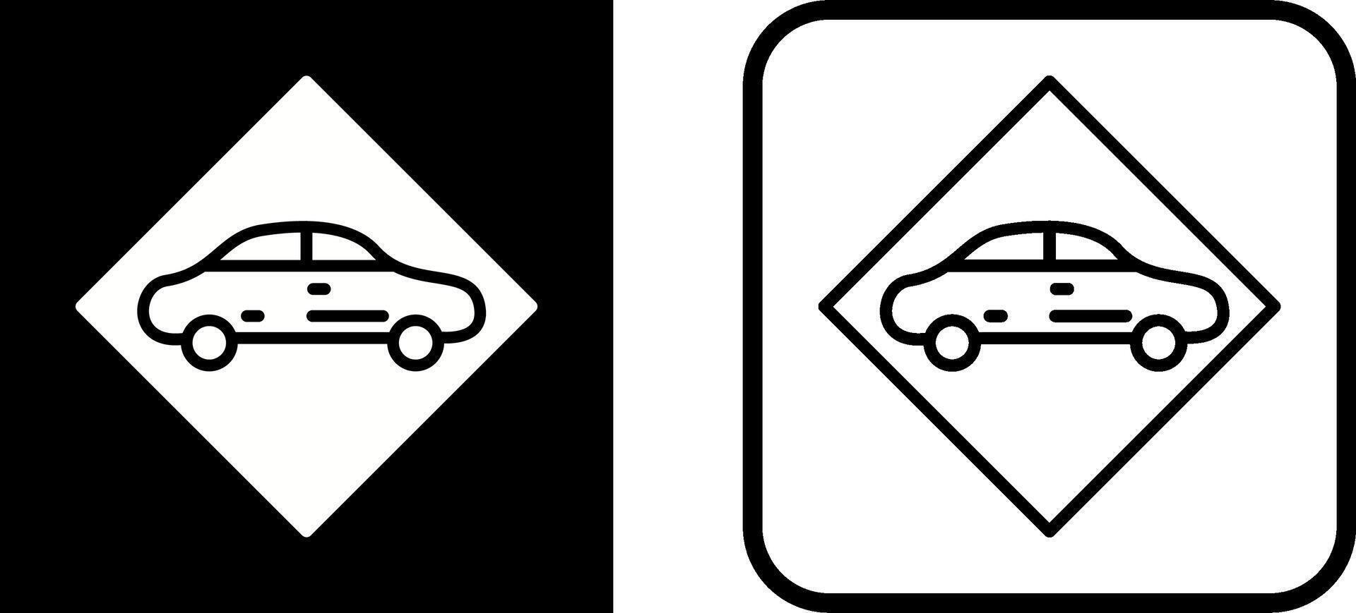 farlig fordon vektor ikon