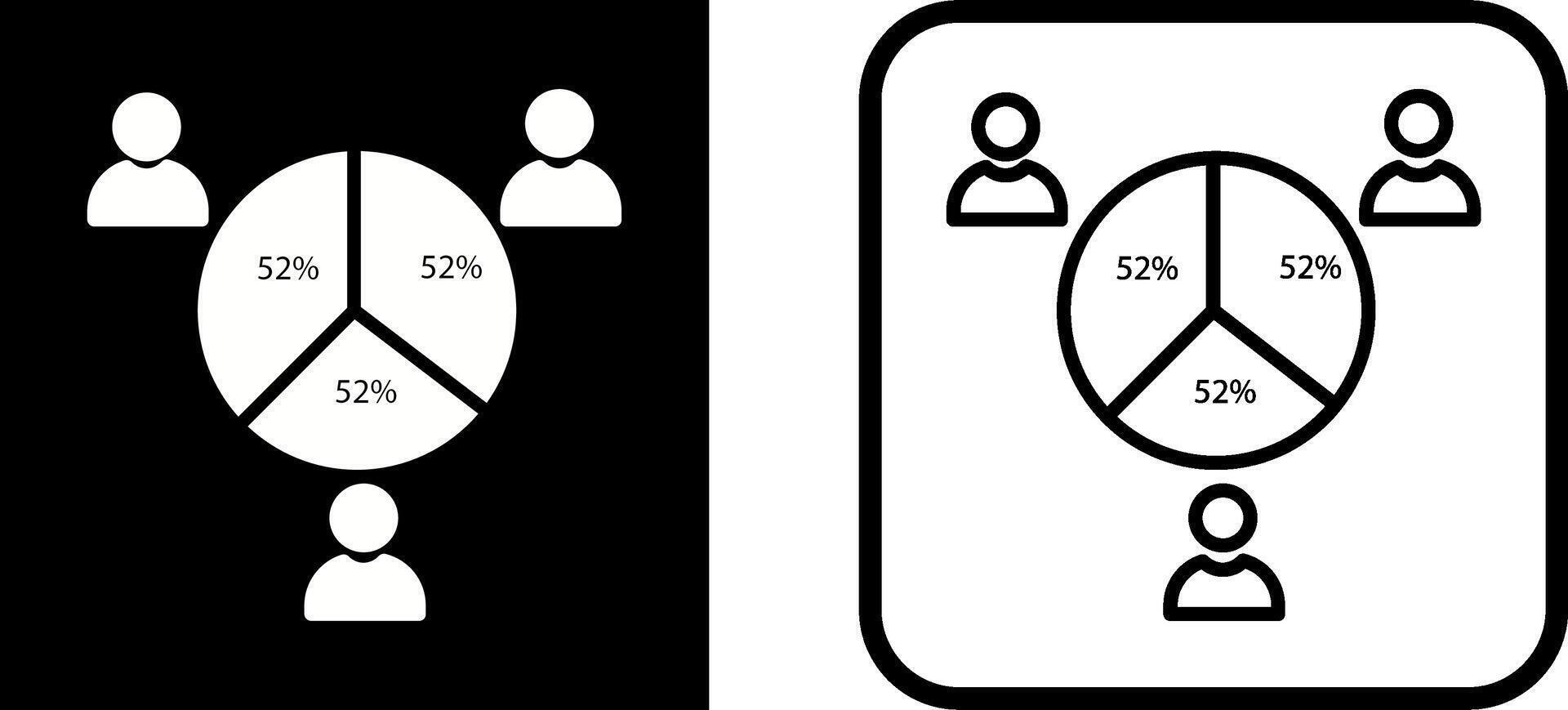 Vektorsymbol für Kandidatenstatistiken vektor