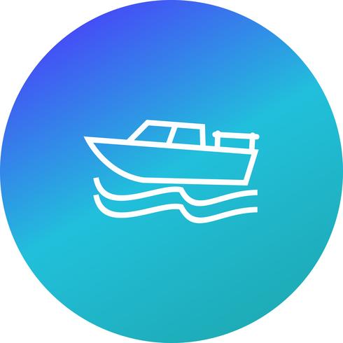 vektor båt ikon