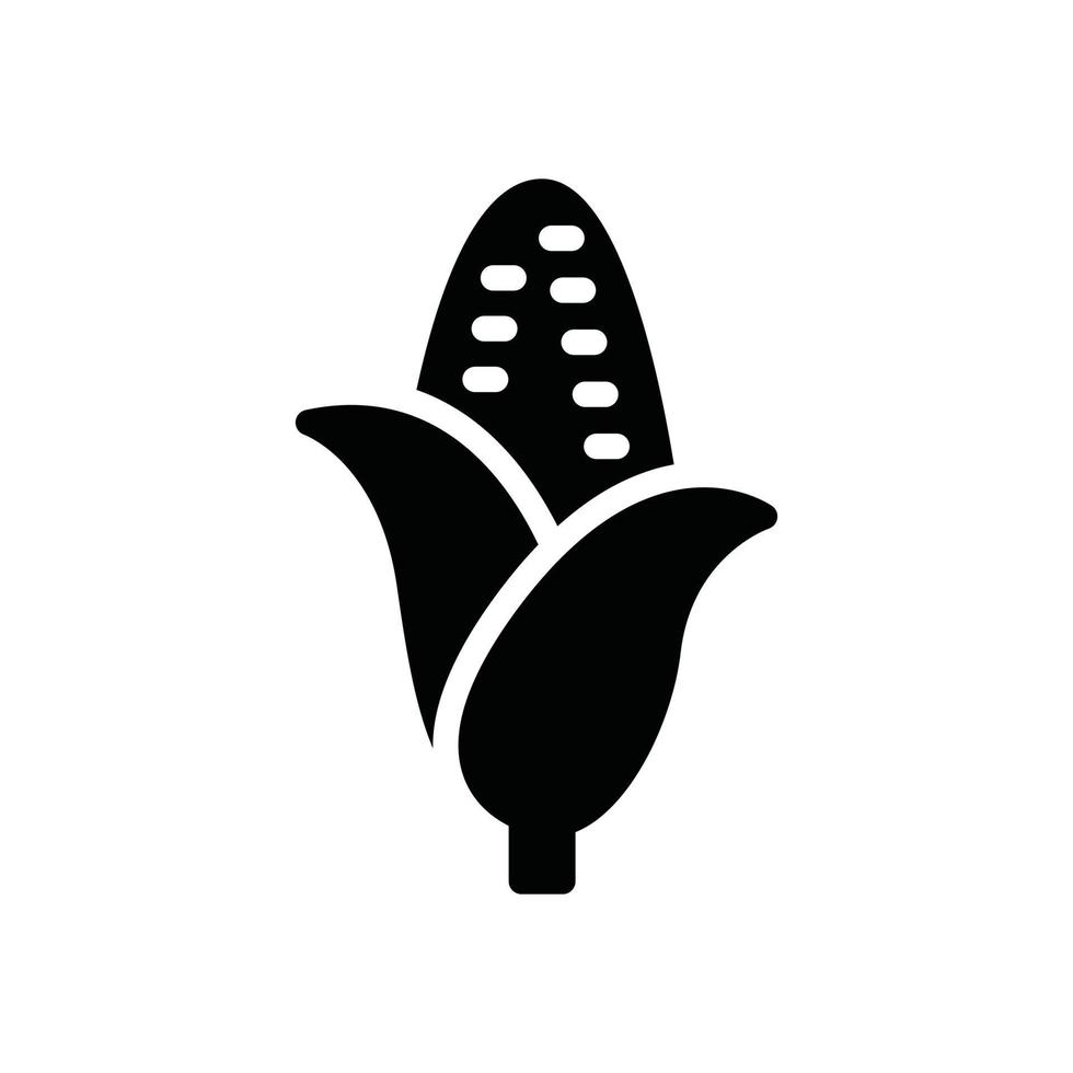 Mais-Glyphe-Symbol vektor