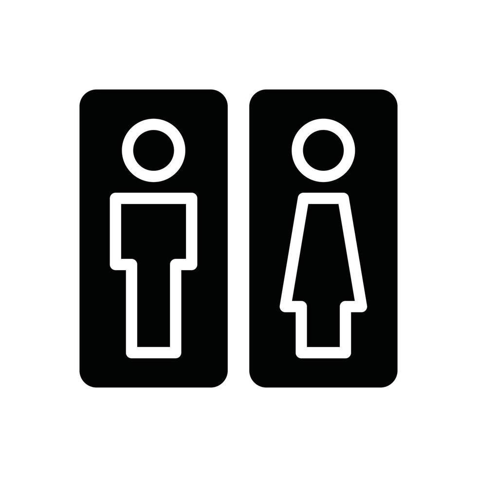 WC-Glyphe-Symbol vektor