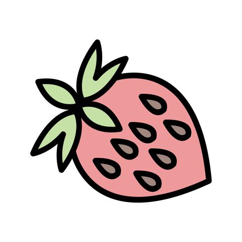 Vektor-Erdbeer-Symbol vektor