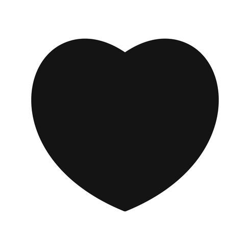 hjärta ikon vektor illustration