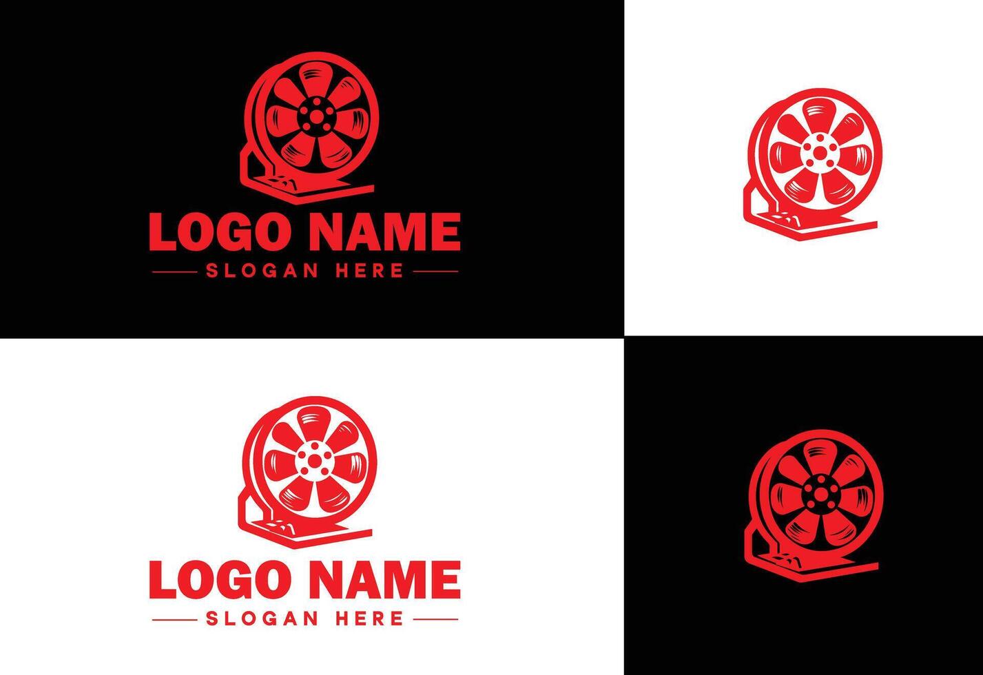 Film Spule Logo Symbol Vektor zum Geschäft Marke App Symbol Film Kino Theater Video Kanal Kinematographie Logo Vorlage