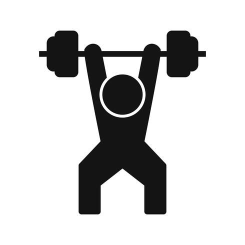 Gewichtheben-Ikonen-Vektor-Illustration vektor