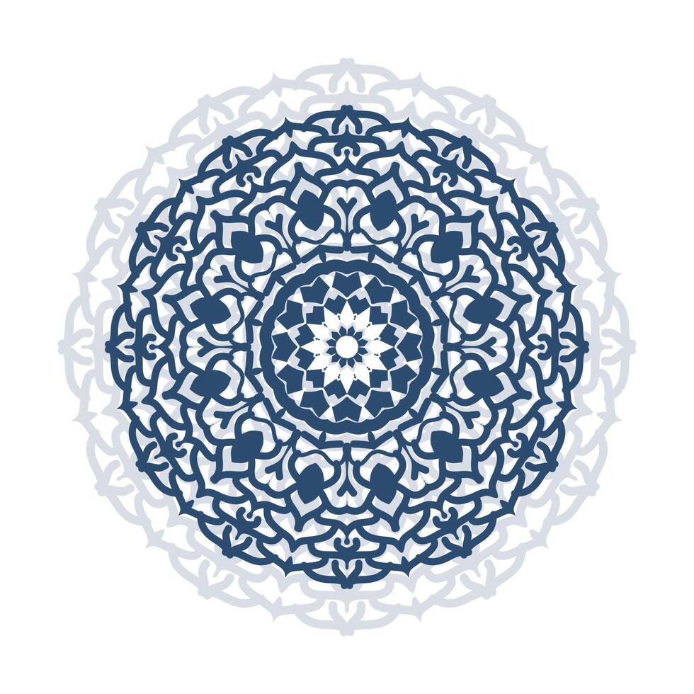 enkel lyx dekorativ mandala mall bakgrund illustration blommig mandala konst design vektor
