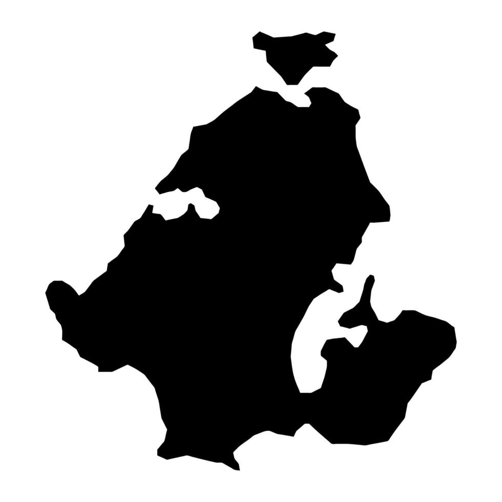 skiva kommun Karta, administrativ division av Danmark. vektor illustration.