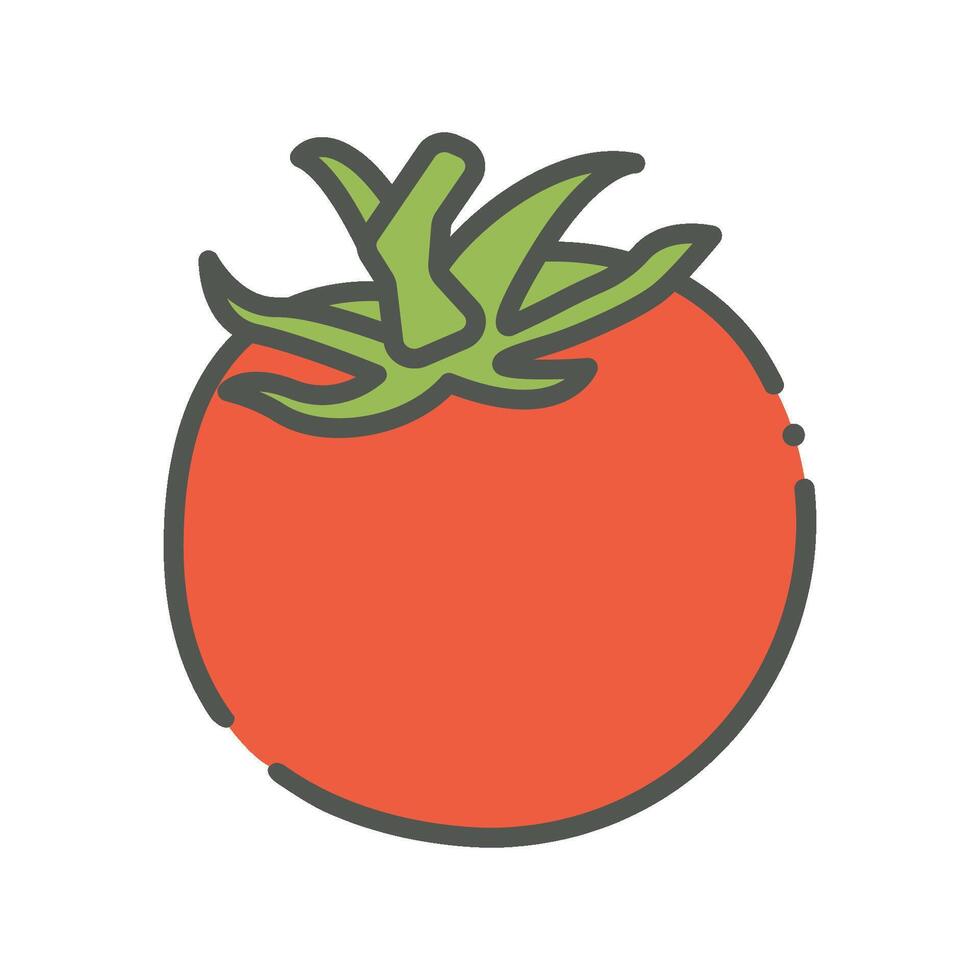 Tomate Symbol Design Vektor