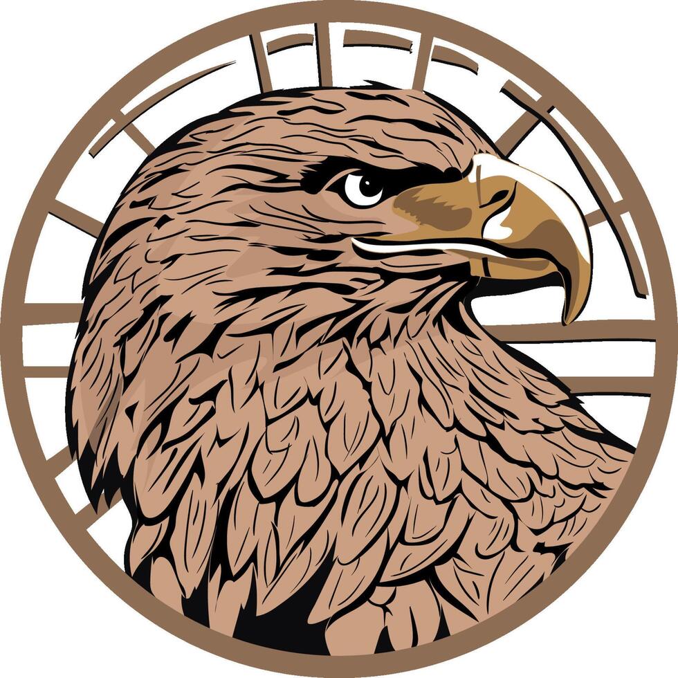 Vektor von Adler Logo oder Emblem