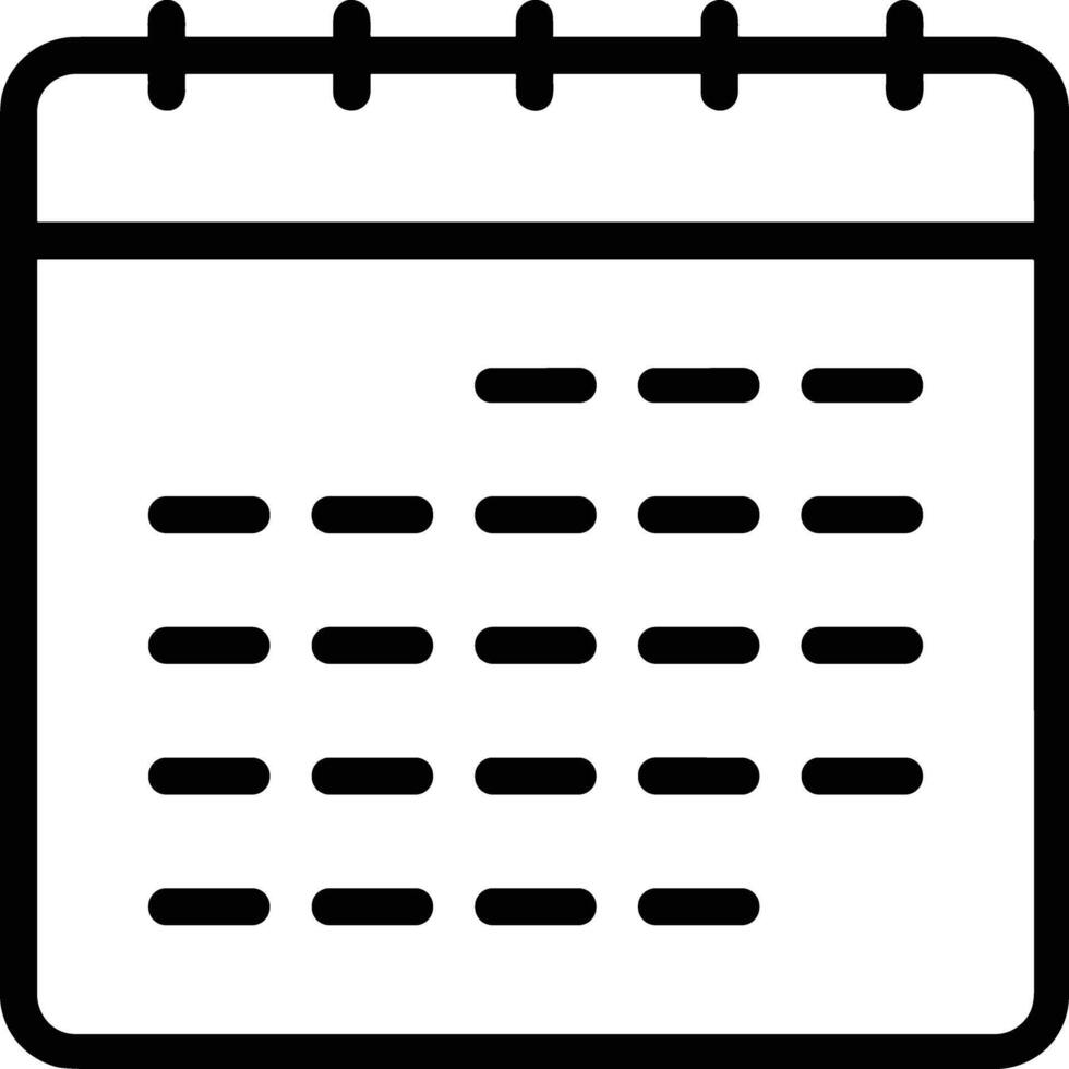 Kalender Symbol Symbol Vektor Bild